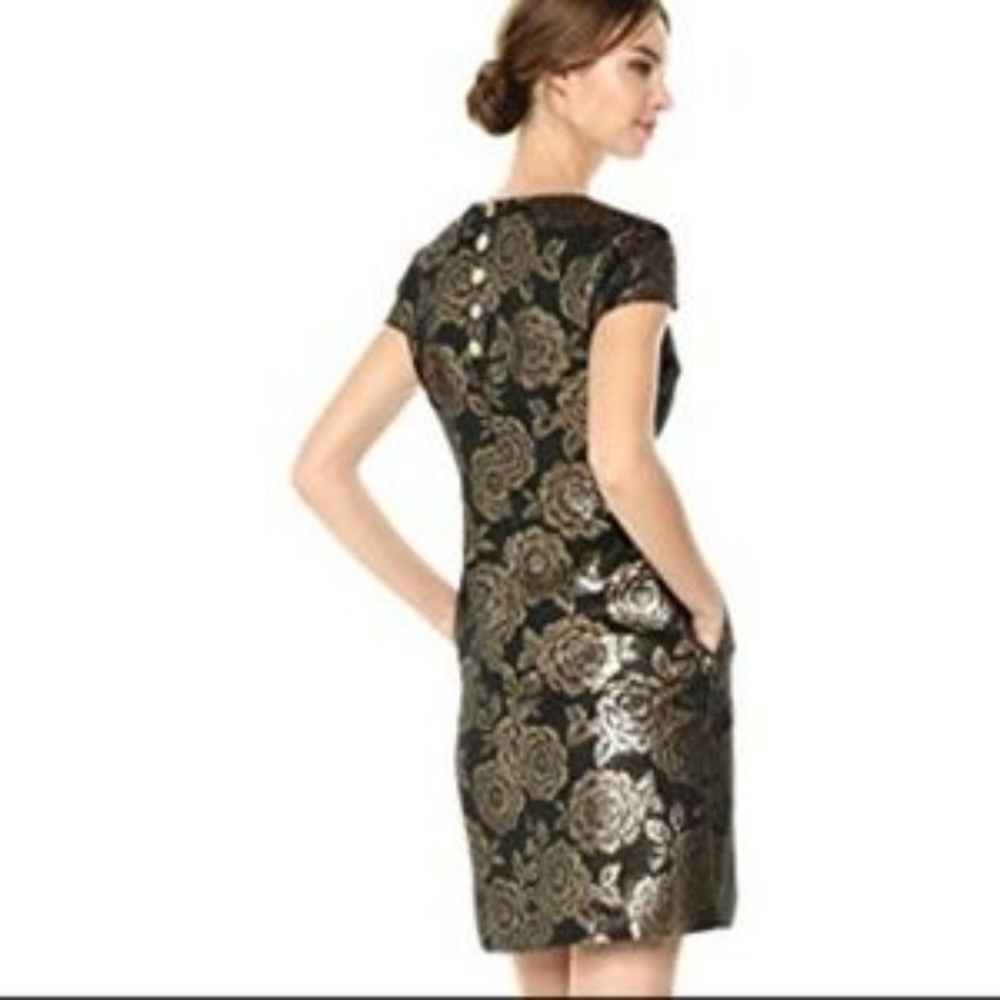 🎉HP🎉 NWT Sam Edelman Brocade Cap Sleeve Dress - Picture 2 of 4